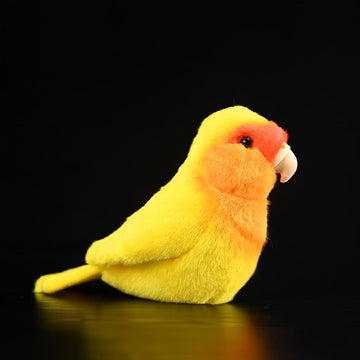 Realistic Yellow-collared Lovebird Stuffed Animal Plush Toy, Lovebird Plushies